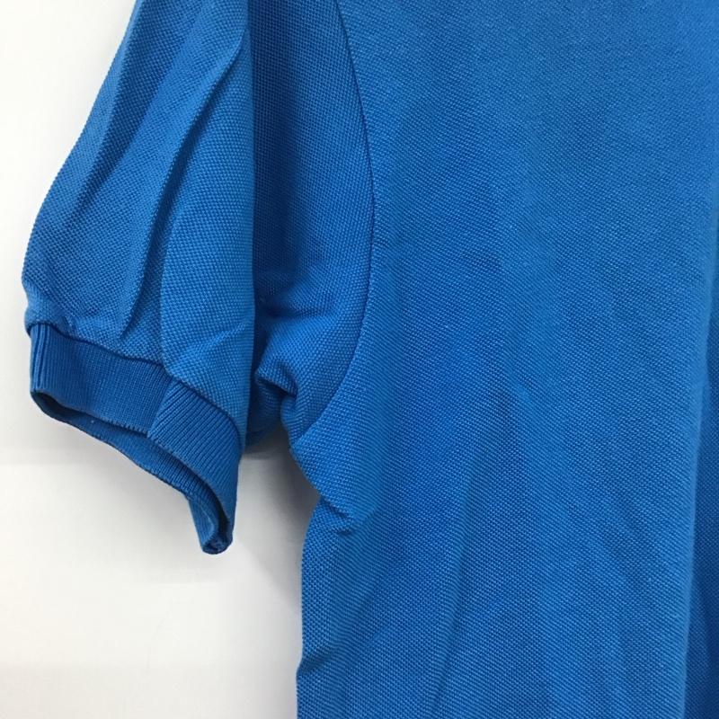 ラコステ LACOSTE ポロシャツ 半袖 半袖ポロシャツ カラーシャツ 半袖カットソー 3 ロゴ、文字 青 / ブルー / blue メンズ USED 古着 中古 10153249