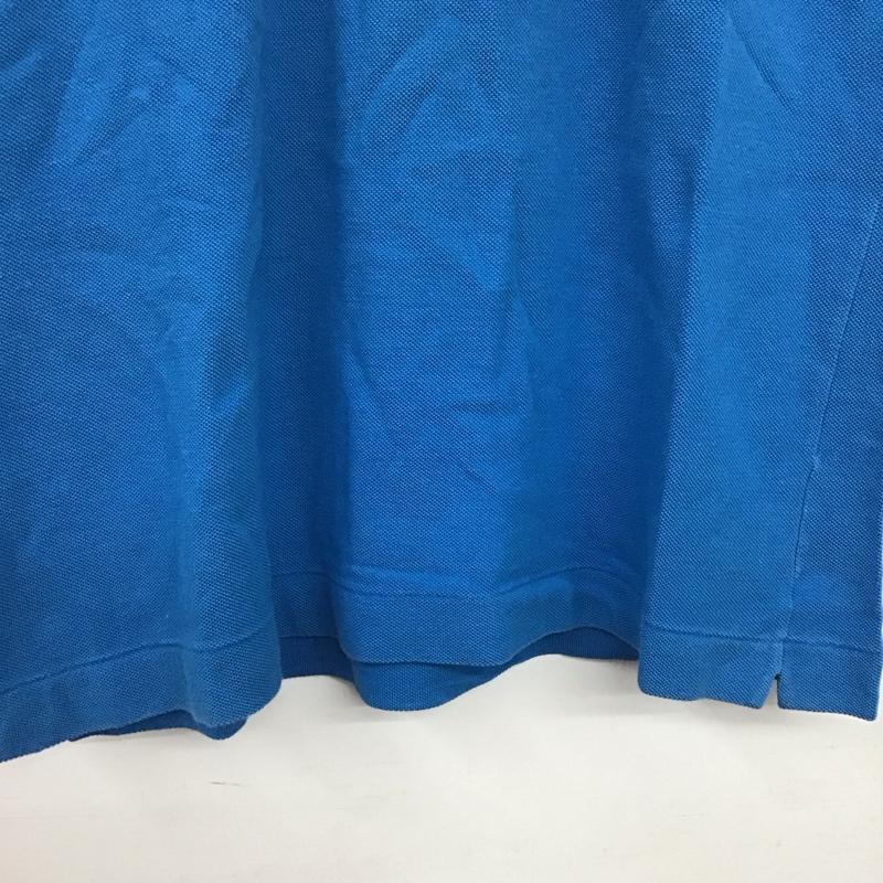 ラコステ LACOSTE ポロシャツ 半袖 半袖ポロシャツ カラーシャツ 半袖カットソー 3 ロゴ、文字 青 / ブルー / blue メンズ USED 古着 中古 10153249