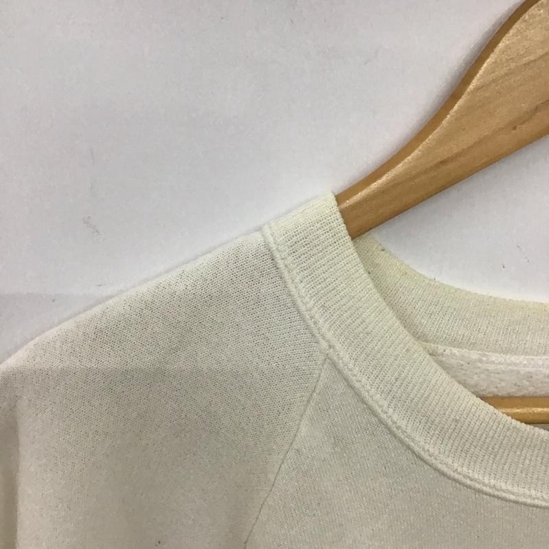 フルーツオブザルーム FRUIT OF THE LOOM トレーナー 長袖 長袖トレーナー スウェット クルーネック プルオーバー XL プリント アイボリー / アイボリー / メンズ USED 古着 中古 10153250
