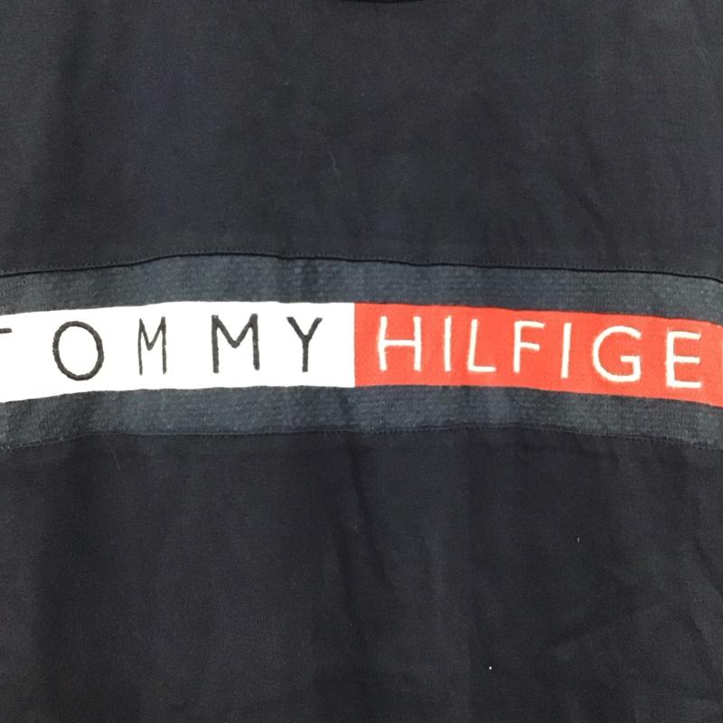 トミーヒルフィガー TOMMY HILFIGER Tシャツ 半袖 半袖カットソー プリントTシャツ クルーネックカットソー M ロゴ、文字 紺 / ネイビー / navy メンズ USED 古着 中古 10153252
