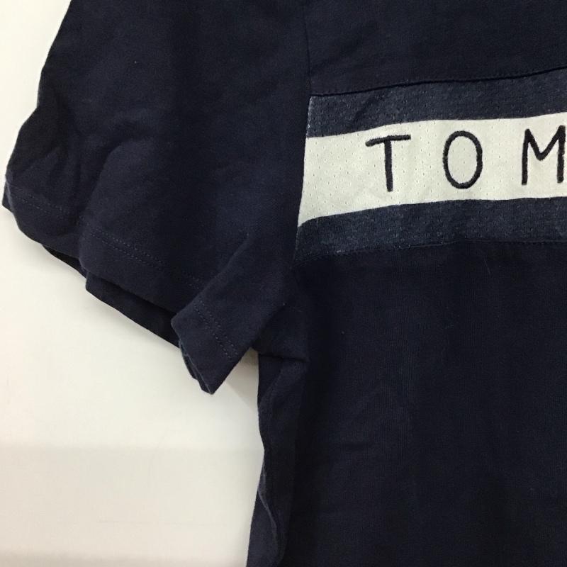 トミーヒルフィガー TOMMY HILFIGER Tシャツ 半袖 半袖カットソー プリントTシャツ クルーネックカットソー M ロゴ、文字 紺 / ネイビー / navy メンズ USED 古着 中古 10153252