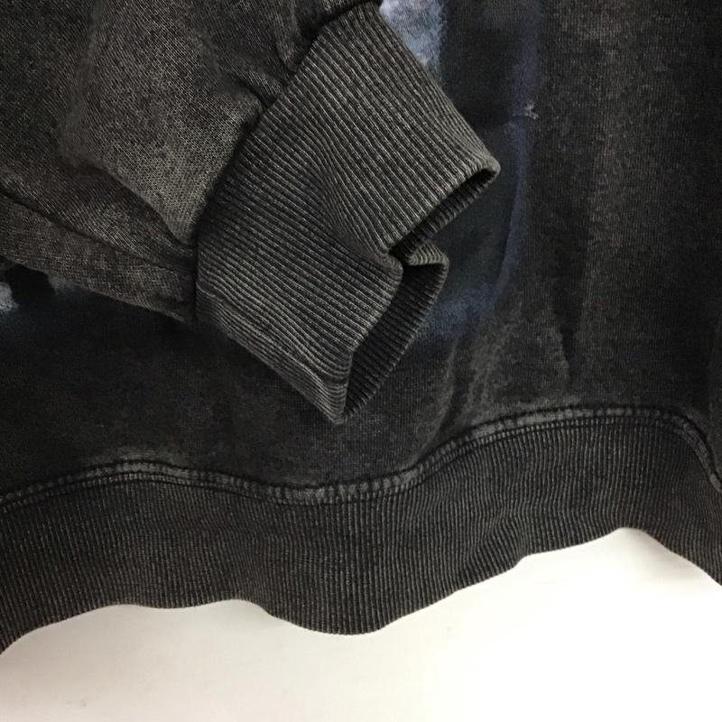 ヘンネスアンドモーリッツ H&M トレーナー 長袖 長袖トレーナー スウェット クルーネック プルオーバー L プリント ダークグレー / ダークグレー / メンズ USED 古着 中古 10153253