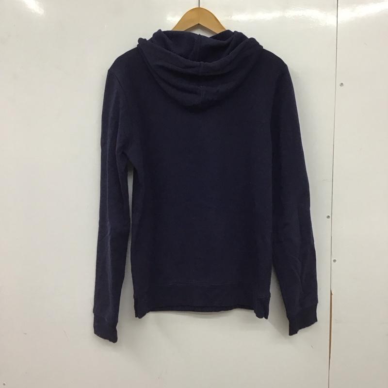 リーボック Reebok パーカー 長袖 長袖パーカー プルオーバーパーカー スウェット M ロゴ、文字 紺 / ネイビー / navy メンズ USED 古着 中古 10153254