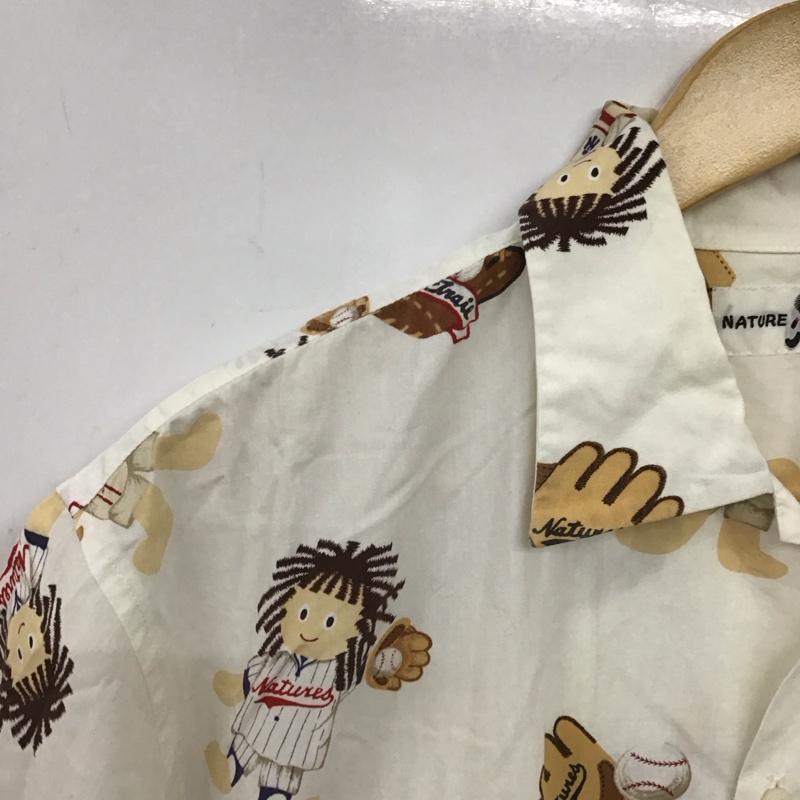 ピンクハウス PINK HOUSE シャツ、ブラウス 半袖 半袖シャツ プリントシャツ ポケットシャツ L プリント 白 / ホワイト / white メンズ USED 古着 中古 10153256