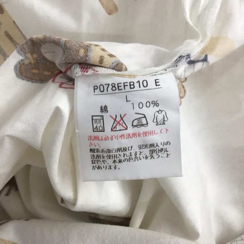 ピンクハウス PINK HOUSE シャツ、ブラウス 半袖 半袖シャツ プリントシャツ ポケットシャツ L プリント 白 / ホワイト / white メンズ USED 古着 中古 10153256