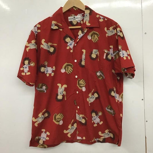 ピンクハウス PINK HOUSE シャツ、ブラウス 半袖 半袖シャツ プリントシャツ ポケットシャツ M プリント 赤 / レッド / red メンズ USED 古着 中古 10153257