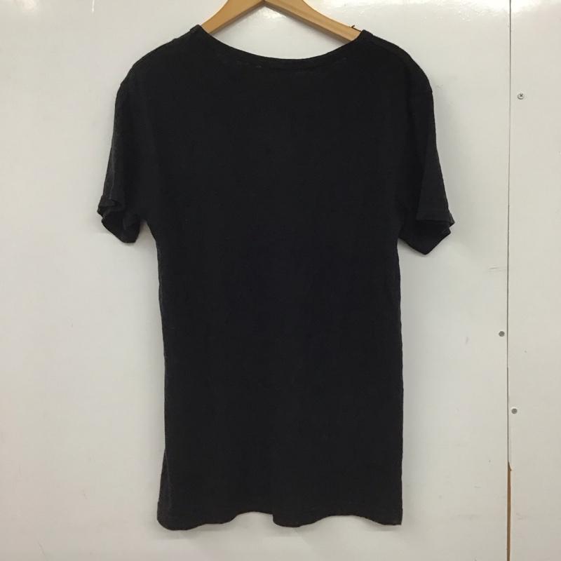 シップス SHIPS Tシャツ 半袖 半袖カットソー プリントTシャツ クルーネックカットソー L ロゴ、文字 黒 / ブラック / black メンズ USED 古着 中古 10153261