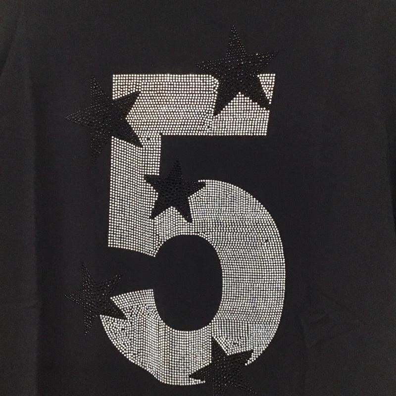 ウザリス USUALIS Tシャツ 半袖 半袖カットソー プリントTシャツ クルーネックカットソー L ロゴ、文字 黒 / ブラック / black メンズ USED 古着 中古 10153262