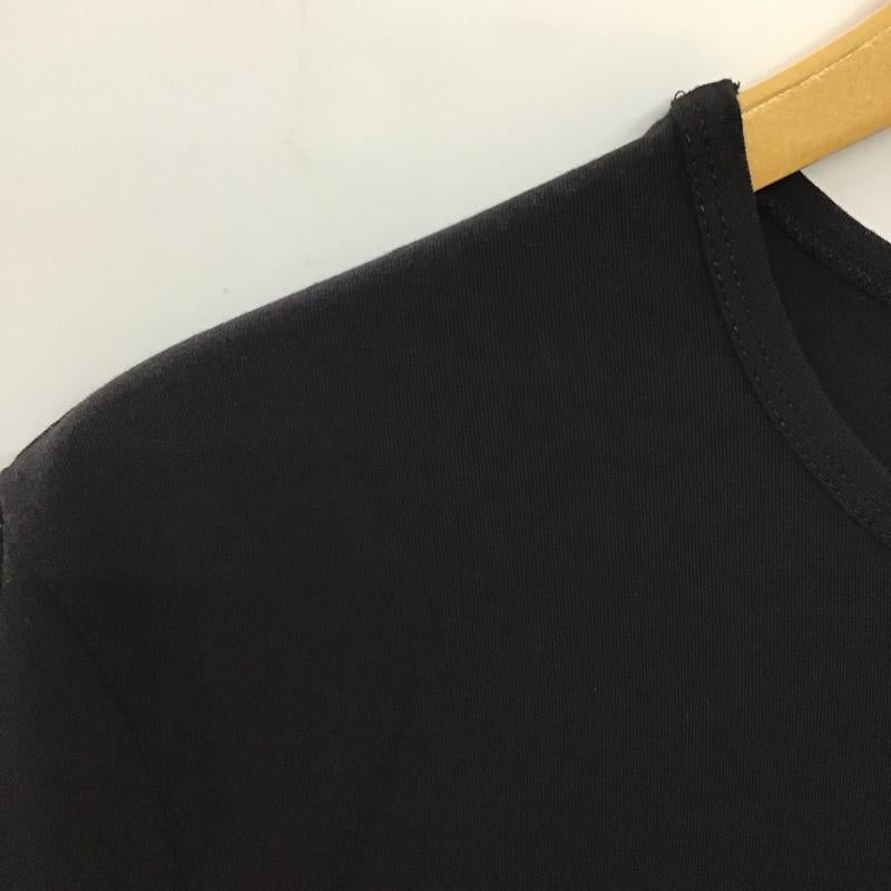 ウザリス USUALIS Tシャツ 半袖 半袖カットソー プリントTシャツ クルーネックカットソー L ロゴ、文字 黒 / ブラック / black メンズ USED 古着 中古 10153262