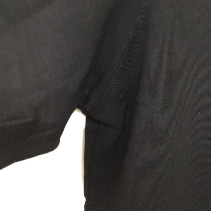ウザリス USUALIS Tシャツ 半袖 半袖カットソー プリントTシャツ クルーネックカットソー L ロゴ、文字 黒 / ブラック / black メンズ USED 古着 中古 10153262
