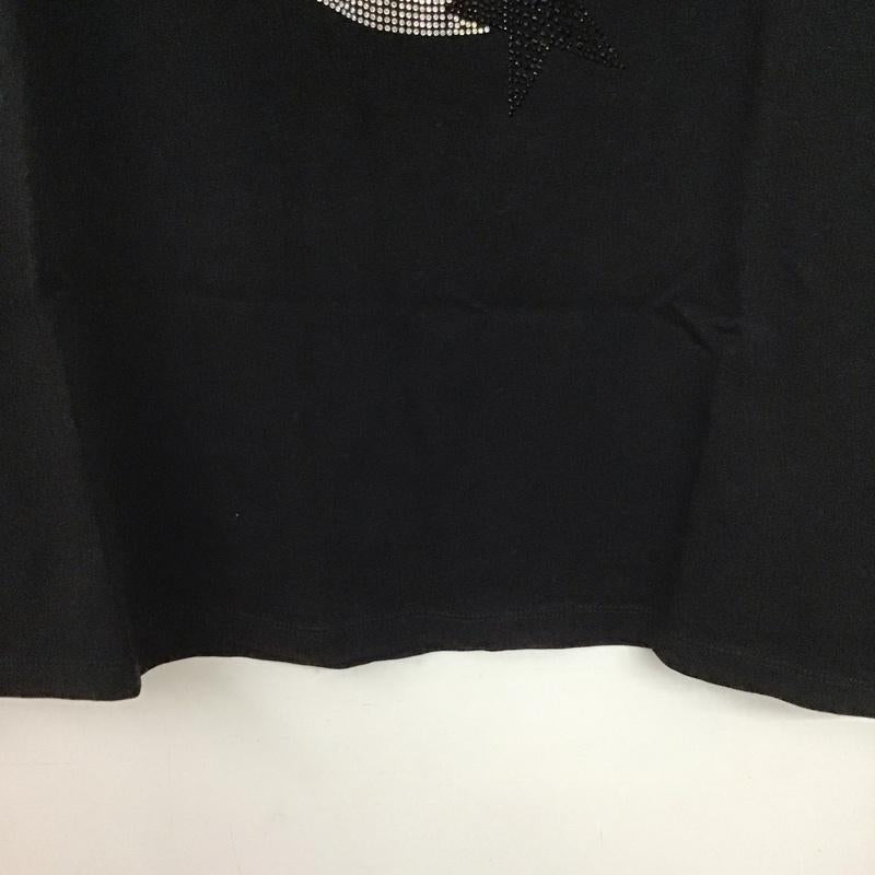 ウザリス USUALIS Tシャツ 半袖 半袖カットソー プリントTシャツ クルーネックカットソー L ロゴ、文字 黒 / ブラック / black メンズ USED 古着 中古 10153262