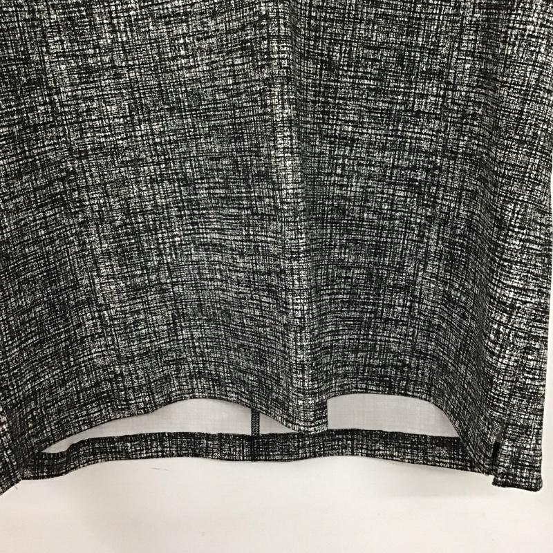 リエラボ RIELABO カットソー 半袖 半袖カットソー ストレッチ 総柄 白 / ホワイト / white X 黒 / ブラック / black メンズ USED 古着 中古 10153264