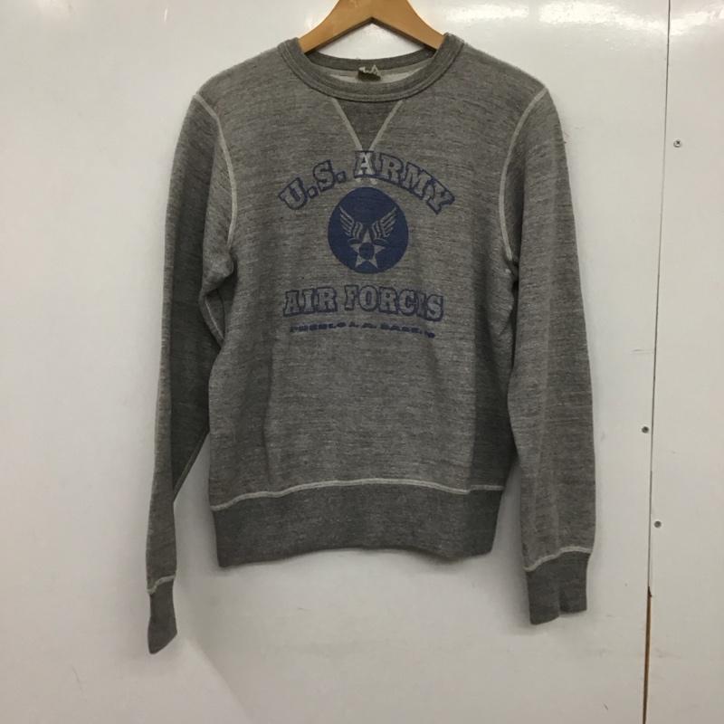 バズリクソンズ Buzz Rickson s トレーナー 長袖 長袖トレーナー スウェット クルーネック プルオーバー S プリント 灰 / グレー / gray メンズ USED 古着 中古 10153267