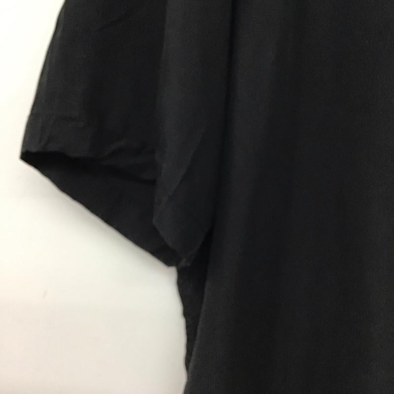 ノーアイディ NO ID. カットソー 半袖 半袖カットソー Vネックカットソー 2 無地 黒 / ブラック / black メンズ USED 古着 中古 10153268