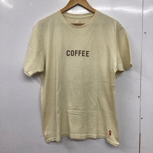 サンシャイン プラス クラウド SUNSHINE+CLOUD Tシャツ 半袖 半袖カットソー プリントTシャツ クルーネックカットソー L ロゴ、文字 アイボリー / アイボリー / メンズ USED 古着 中古 10153270