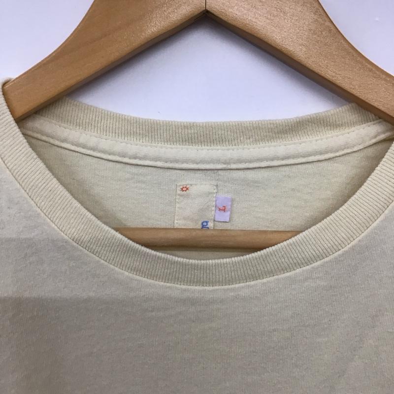 サンシャイン プラス クラウド SUNSHINE+CLOUD Tシャツ 半袖 半袖カットソー プリントTシャツ クルーネックカットソー L ロゴ、文字 アイボリー / アイボリー / メンズ USED 古着 中古 10153270