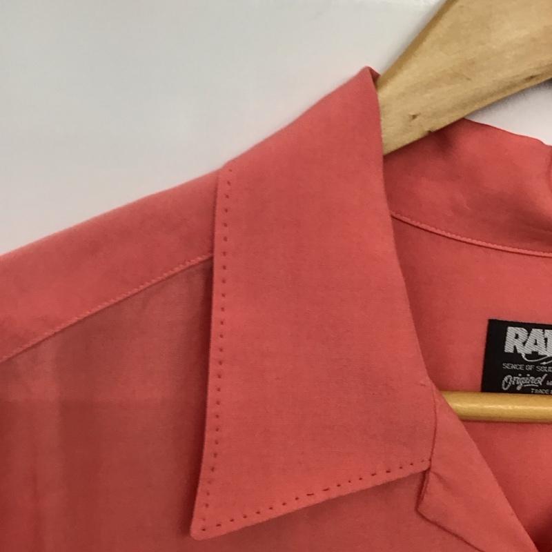 ラッツ RATS シャツ、ブラウス 半袖 半袖シャツ 無地シャツ ポケットシャツ M 無地 桃 / ピンク / pink メンズ USED 古着 中古 10153272
