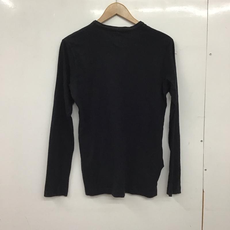 ディーゼル DIESEL Tシャツ 長袖 長袖カットソー プリントTシャツ クルーネックカットソー S ロゴ、文字 黒 / ブラック / black メンズ USED 古着 中古 10153274