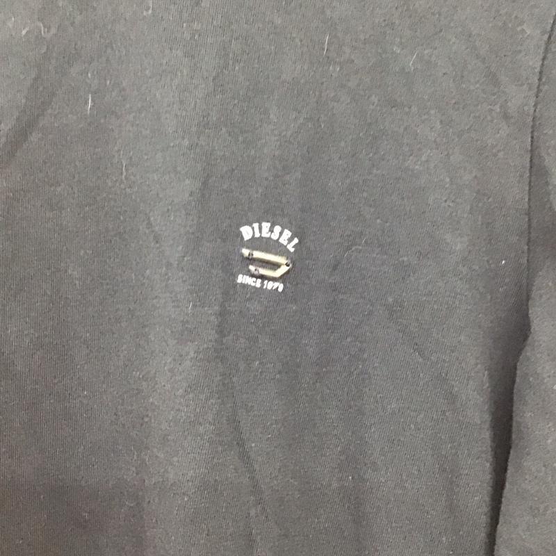 ディーゼル DIESEL Tシャツ 長袖 長袖カットソー プリントTシャツ クルーネックカットソー S ロゴ、文字 黒 / ブラック / black メンズ USED 古着 中古 10153274
