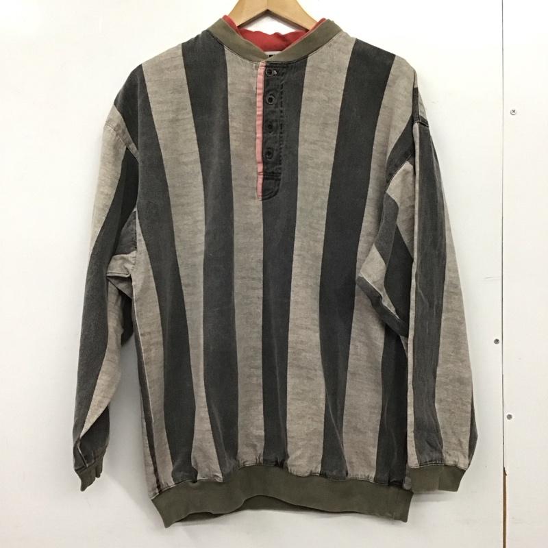 古着 USED トレーナー 長袖 長袖トレーナー スウェット ヘンリーネック プルオーバー M ストライプ マルチカラー / マルチカラー / multicolor メンズ USED 古着 中古 10153275