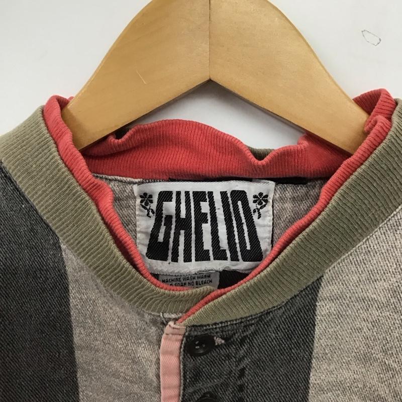 古着 USED トレーナー 長袖 長袖トレーナー スウェット ヘンリーネック プルオーバー M ストライプ マルチカラー / マルチカラー / multicolor メンズ USED 古着 中古 10153275