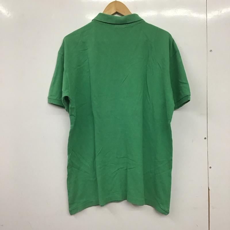 ラコステ LACOSTE ポロシャツ 半袖 半袖ポロシャツ カラーシャツ 半袖カットソー 6 ロゴ、文字 緑 / グリーン / green メンズ USED 古着 中古 10153276