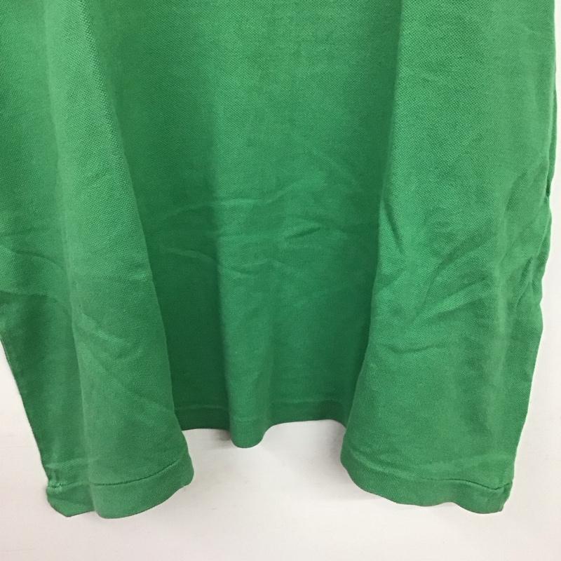 ラコステ LACOSTE ポロシャツ 半袖 半袖ポロシャツ カラーシャツ 半袖カットソー 6 ロゴ、文字 緑 / グリーン / green メンズ USED 古着 中古 10153276