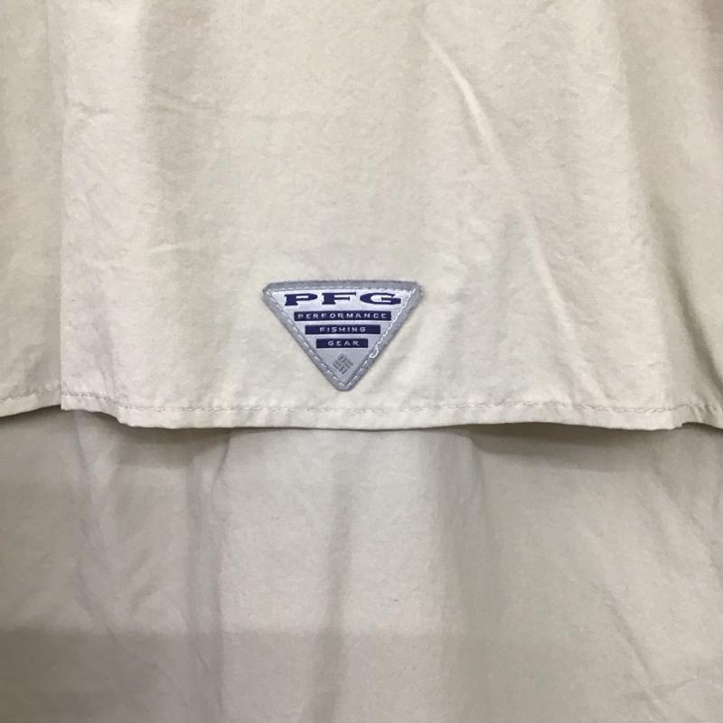 コロンビア Columbia シャツ、ブラウス 半袖 半袖シャツ プロゴシャツ ポケットシャツ S ロゴ、文字 ベージュ / ベージュ / beige メンズ USED 古着 中古 10153278