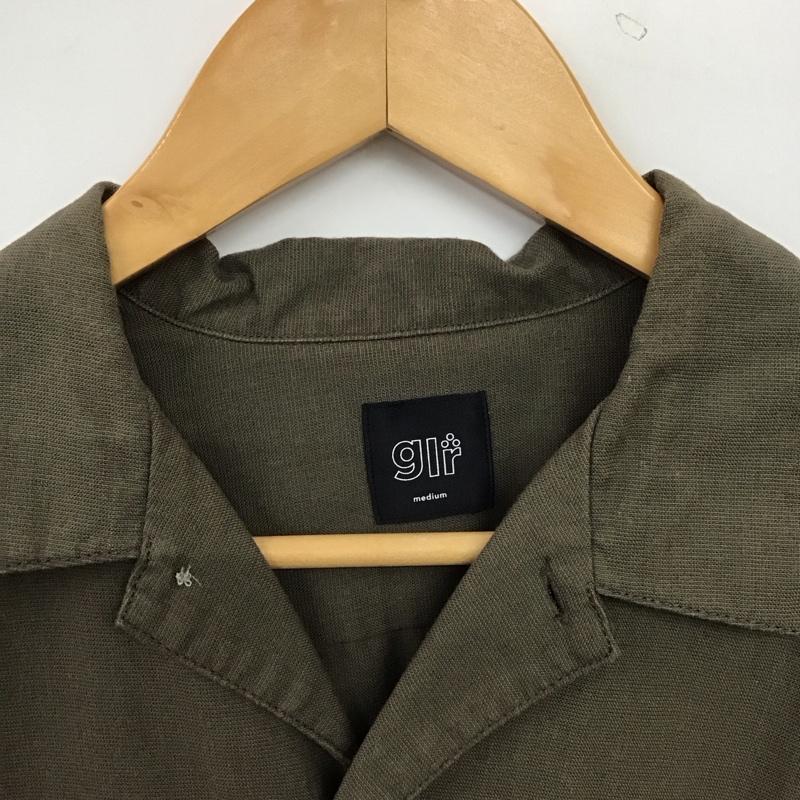 グリーンレーベルリラクシング green label relaxing シャツ、ブラウス 半袖 半袖シャツ 無地シャツ M 無地 カーキ / カーキ / khaki メンズ USED 古着 中古 10153279