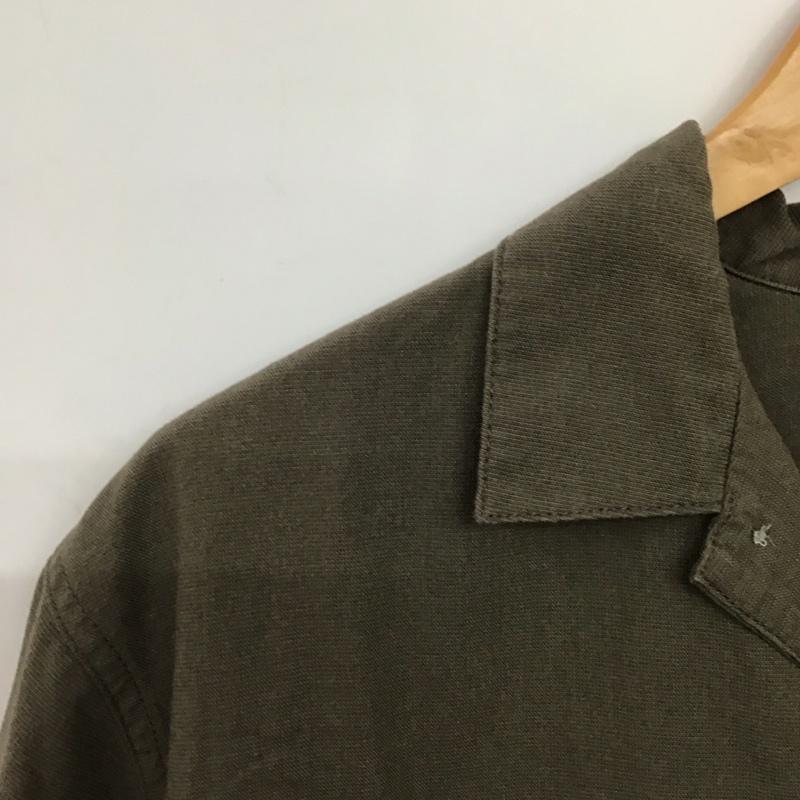 グリーンレーベルリラクシング green label relaxing シャツ、ブラウス 半袖 半袖シャツ 無地シャツ M 無地 カーキ / カーキ / khaki メンズ USED 古着 中古 10153279