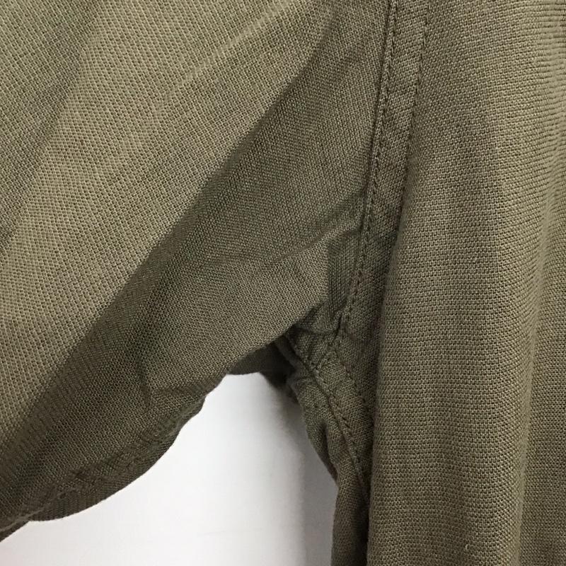 グリーンレーベルリラクシング green label relaxing シャツ、ブラウス 半袖 半袖シャツ 無地シャツ M 無地 カーキ / カーキ / khaki メンズ USED 古着 中古 10153279