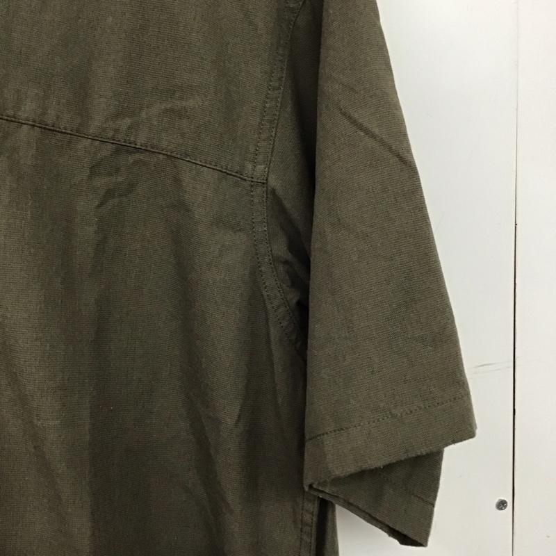グリーンレーベルリラクシング green label relaxing シャツ、ブラウス 半袖 半袖シャツ 無地シャツ M 無地 カーキ / カーキ / khaki メンズ USED 古着 中古 10153279