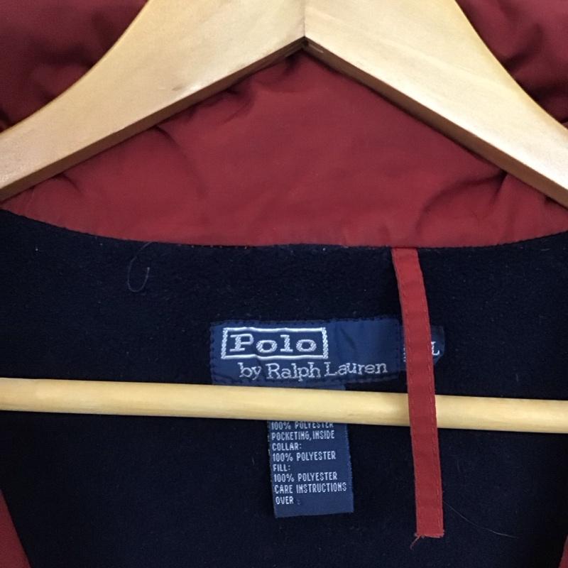 ポロバイラルフローレン Polo by RALPH LAUREN ジャケット、上着 ジャンパー、ブルゾン ジップアップジャケット ナイロンジャケット アウター XL ロゴ、文字 赤 / レッド / red メンズ USED 古着 中古 10153281
