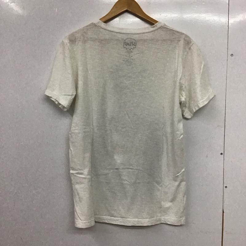 スペンド SPEND Tシャツ 半袖 半袖カットソー プリントTシャツ クルーネックカットソー L プリント 白 / ホワイト / white メンズ USED 古着 中古 10153283
