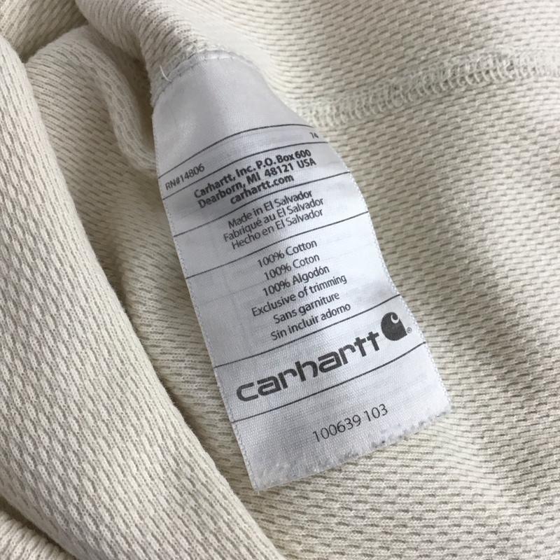 カーハート Carhartt カットソー 長袖 長袖カットソー クルーネックカットソー 無地カットソー L 無地 ベージュ / ベージュ / beige メンズ USED 古着 中古 10153289