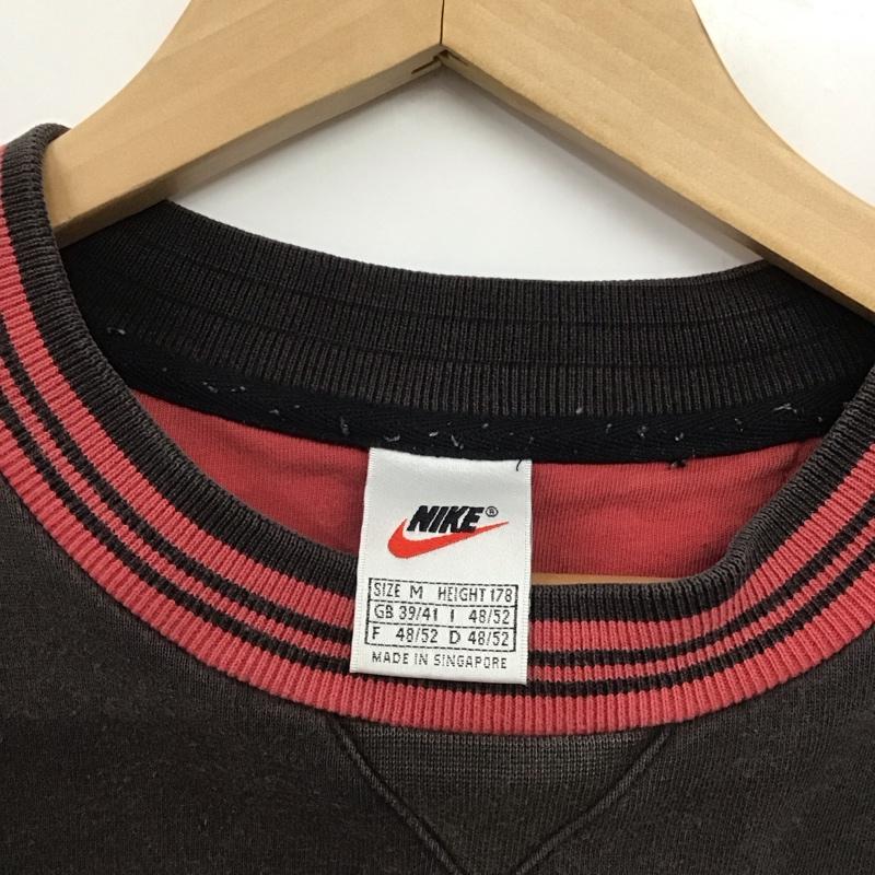 ナイキ NIKE トレーナー 長袖 長袖トレーナー スウェット クルーネック プルオーバー M ロゴ、文字 ダークグレー / ダークグレー / メンズ USED 古着 中古 10153292