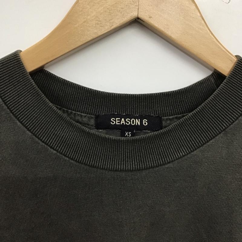 イージー シーズン6 YEEZY SEASON 6 カットソー 長袖 長袖カットソー 無地カットソー クルーネック XS 無地 ダークグレー / ダークグレー / メンズ USED 古着 中古 10153293