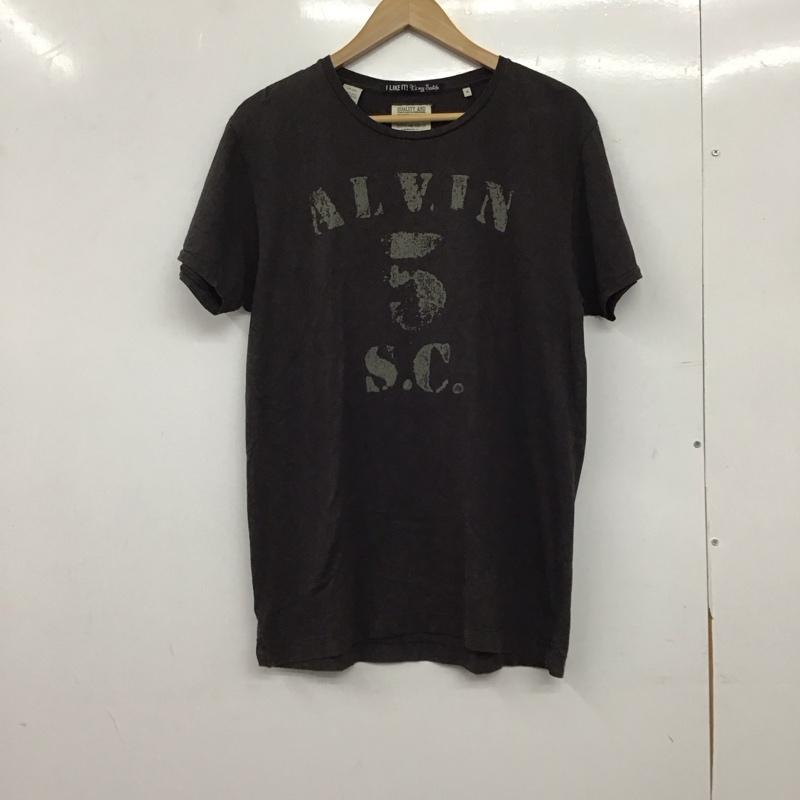 スコッチアンドソーダ SCOTCH＆SODA Tシャツ 半袖 半袖カットソー プリントTシャツ クルーネックカットソー M プリント ダークグレー / ダークグレー / メンズ USED 古着 中古 10153296