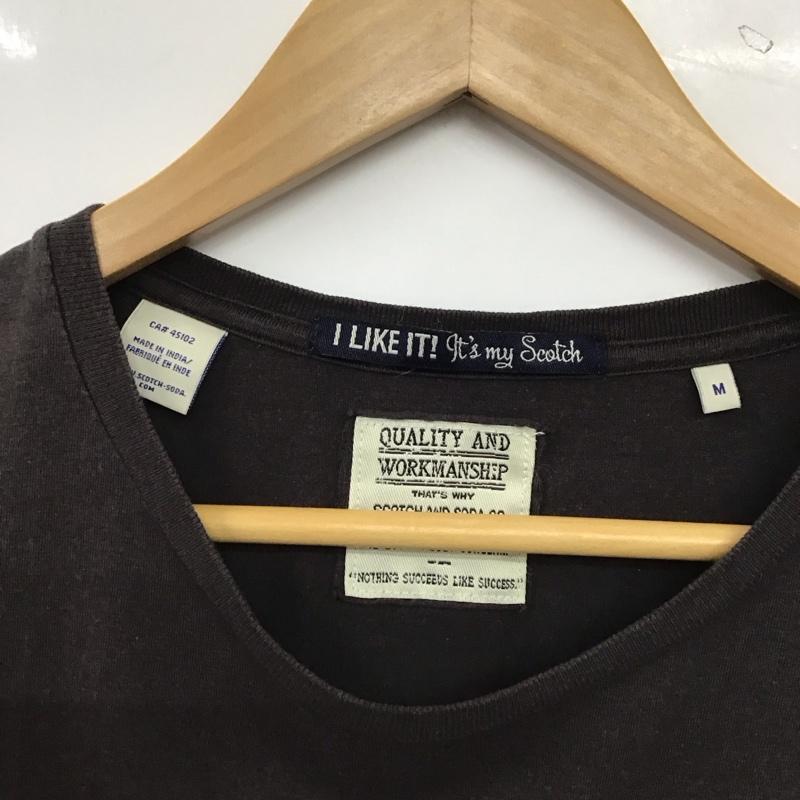 スコッチアンドソーダ SCOTCH＆SODA Tシャツ 半袖 半袖カットソー プリントTシャツ クルーネックカットソー M プリント ダークグレー / ダークグレー / メンズ USED 古着 中古 10153296