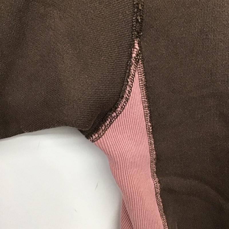 ニードルス Needles トレーナー 長袖 pu292 長袖トレーナー スウェット クルーネック プルオーバー 2ToneCrewneck L ダメージ加工 桃 / ピンク / pink メンズ USED 古着 中古 10153297