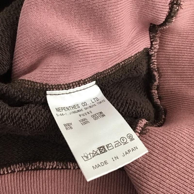 ニードルス Needles トレーナー 長袖 pu292 長袖トレーナー スウェット クルーネック プルオーバー 2ToneCrewneck L ダメージ加工 桃 / ピンク / pink メンズ USED 古着 中古 10153297