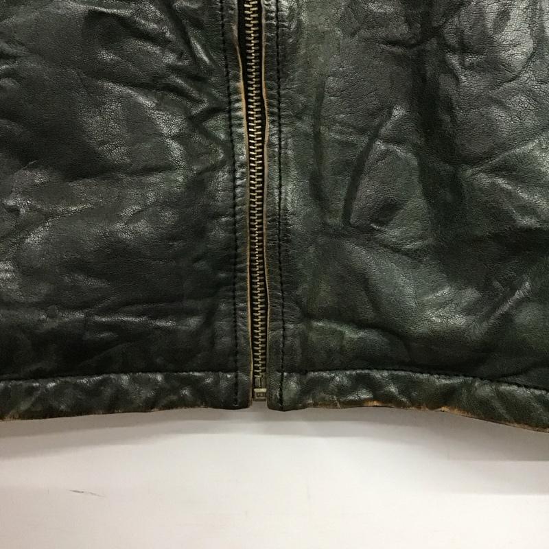 リーバイス Levi s ジャケット、上着 ジャンパー、ブルゾン レザージャケット ジップアップジャケット アウター S 無地 ダークグレー / ダークグレー / メンズ USED 古着 中古 10153299