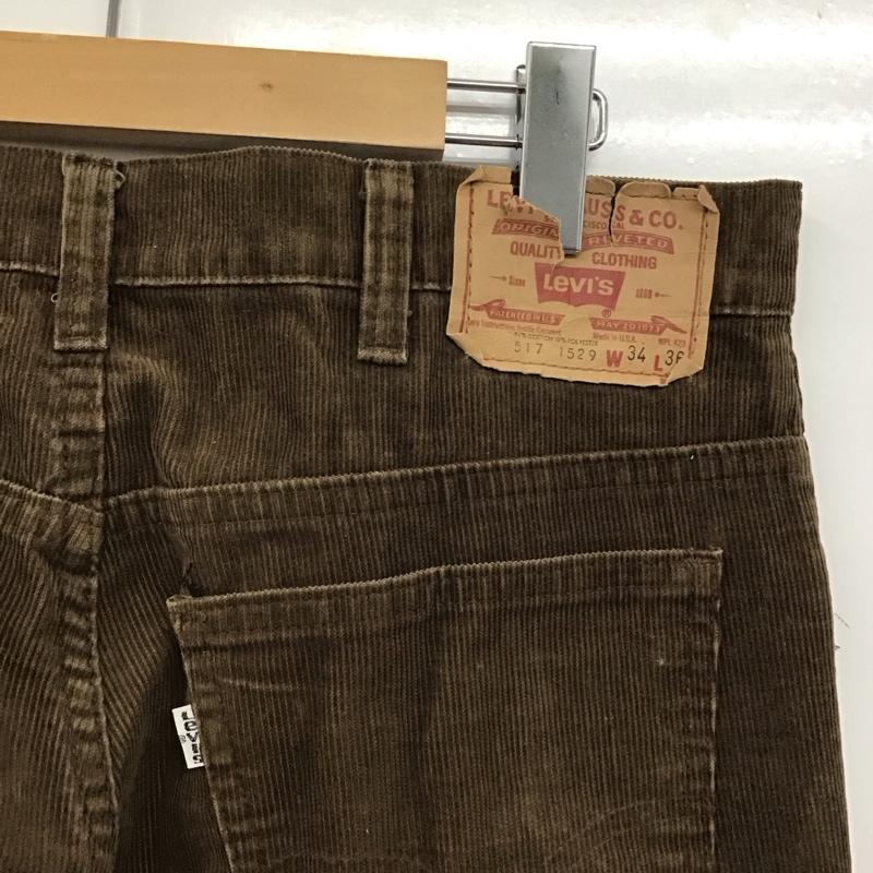 リーバイストラウスアンドコー Levi Strauss & co. パンツ ワークパンツ、ペインターパンツ コーデュロイパンツ ワイドパンツ カジュアルパンツ 34 無地 茶 / ブラウン / brown メンズ USED 古着 中古 10153301