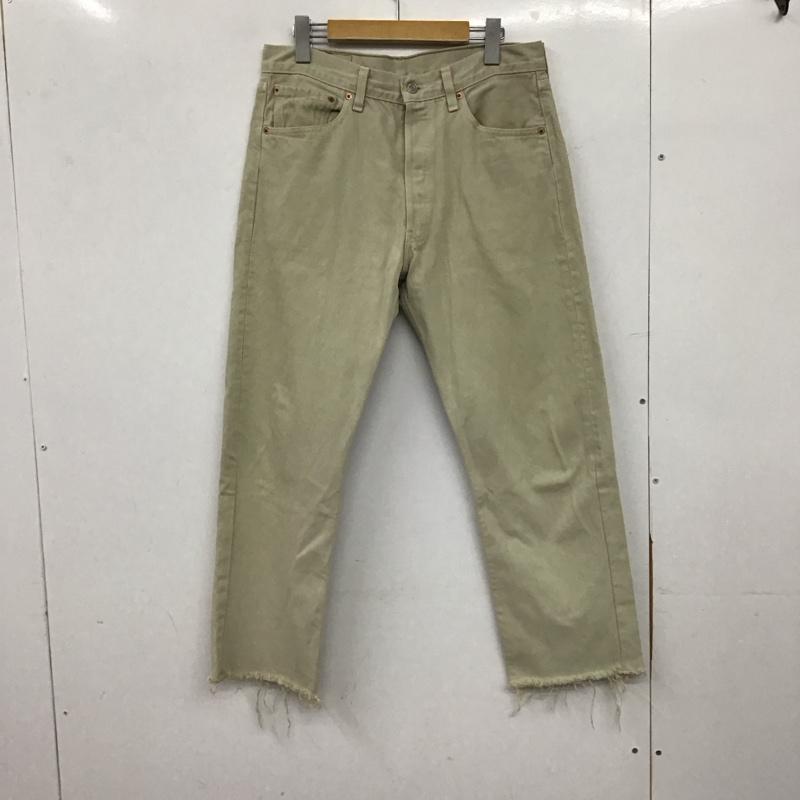 リーバイストラウスアンドコー Levi Strauss & co. パンツ デニム、ジーンズ デニムパンツ スリムパンツ カジュアルパンツ 33インチ 無地 ベージュ / ベージュ / beige メンズ USED 古着 中古 10153303