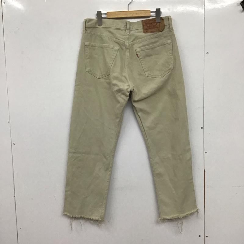 リーバイストラウスアンドコー Levi Strauss & co. パンツ デニム、ジーンズ デニムパンツ スリムパンツ カジュアルパンツ 33インチ 無地 ベージュ / ベージュ / beige メンズ USED 古着 中古 10153303