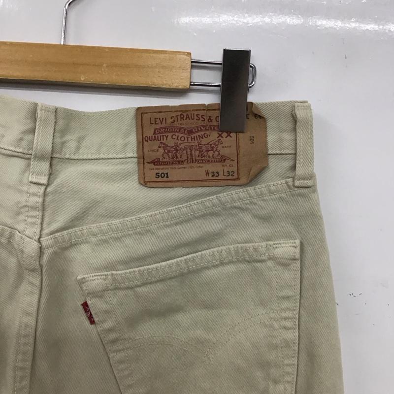 リーバイストラウスアンドコー Levi Strauss & co. パンツ デニム、ジーンズ デニムパンツ スリムパンツ カジュアルパンツ 33インチ 無地 ベージュ / ベージュ / beige メンズ USED 古着 中古 10153303