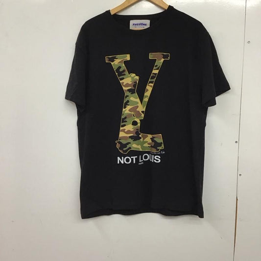 awesome awesome Tシャツ 半袖 半袖カットソー プリントTシャツ クルーネックカットソー XL プリント 黒 / ブラック / black メンズ USED 古着 中古 10153310