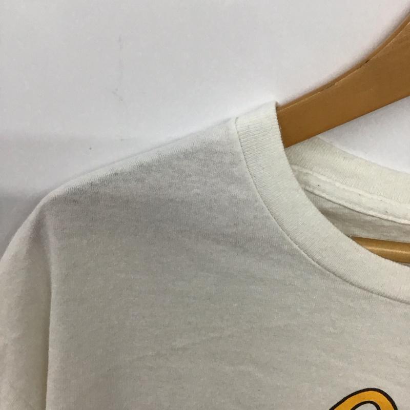 ギルダン GILDAN Tシャツ 半袖 半袖カットソー プリントTシャツ クルーネックカットソー L プリント 白 / ホワイト / white メンズ USED 古着 中古 10153313
