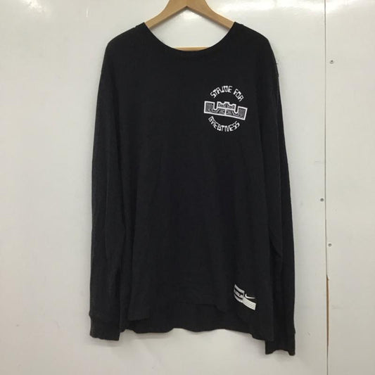 ナイキ NIKE Tシャツ 長袖 hf6192-010 バスケットボールトップス ロゴ、文字 黒 / ブラック / black メンズ USED 古着 中古 10153314