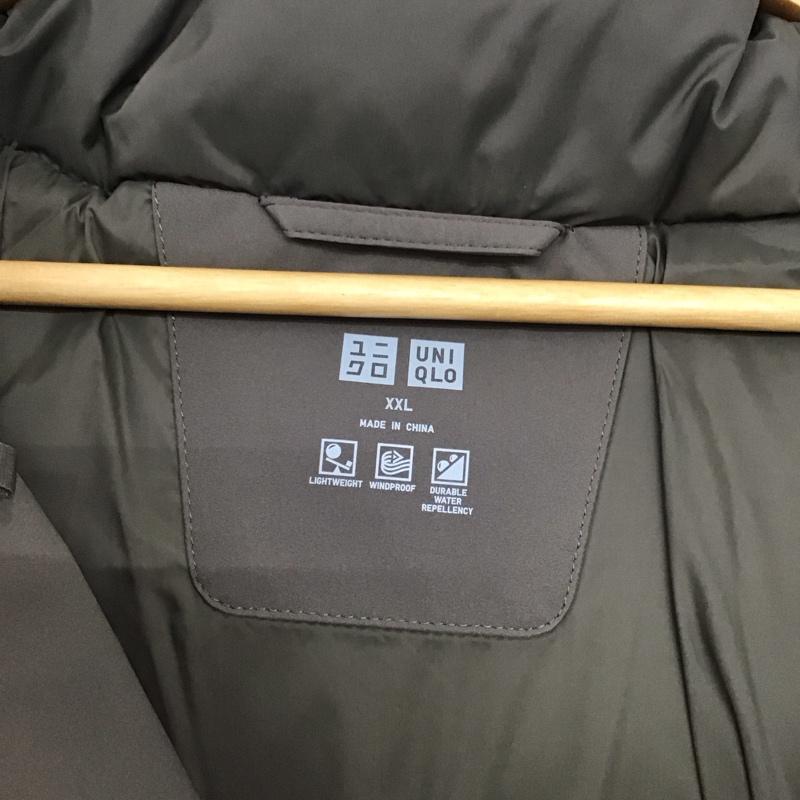 ユニクロ UNIQLO ジャケット、上着 ダウンジャケット 311-478279 ダウンジャケット アウター XXL 無地 ダークグレー / ダークグレー / メンズ USED 古着 中古 10153316